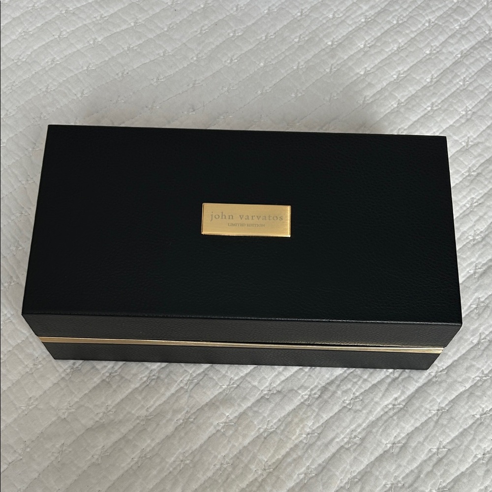 John Varvatos Black and Gold box for EYEWEAR